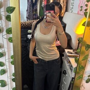 BRAND NEW⭐️ Zara Reflective Shimmer Gold Top Size XS